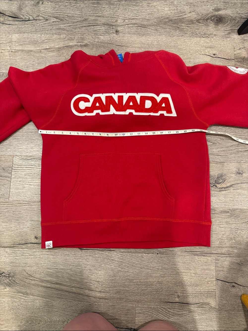 HBC Red Canada Pullover Hoodie - Unisex - Picture 7 of 8